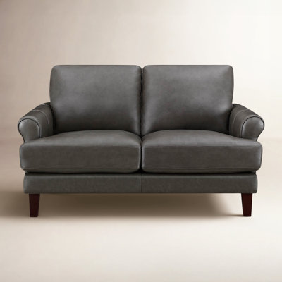 Maybell 58" Genuine Leather Loveseat
