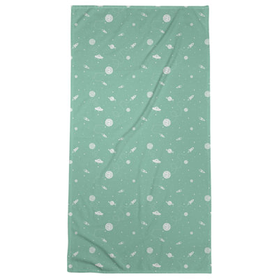 Serviette de bain à espace extérieur