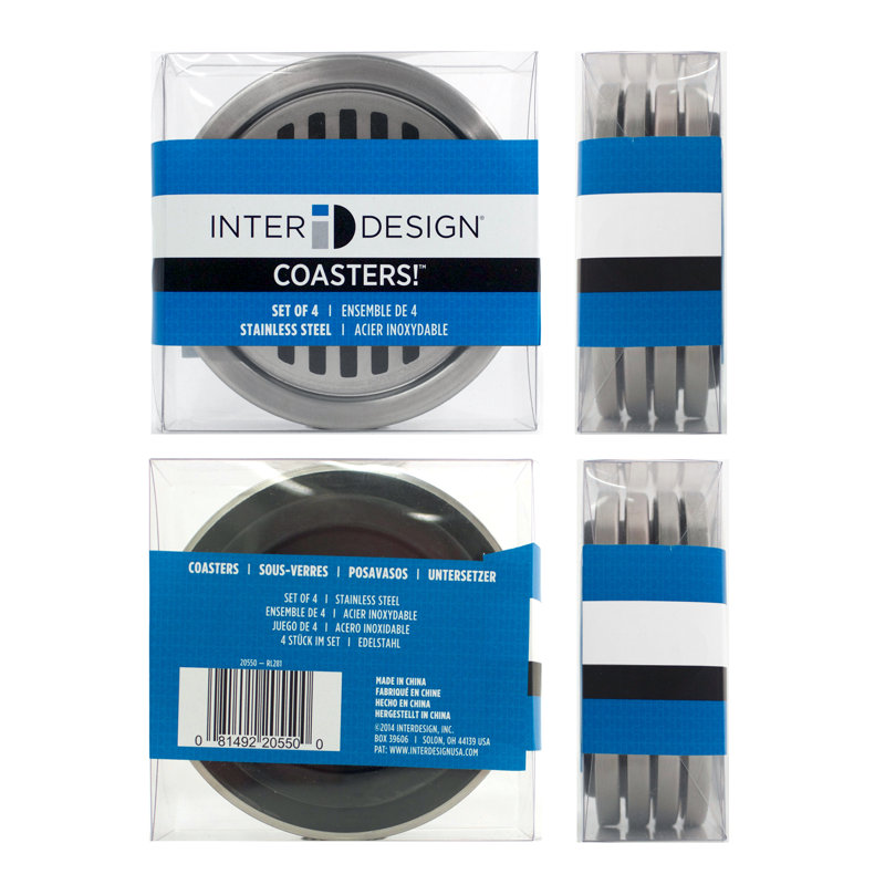 Forma Round 4 Piece Coaster Set