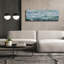  «Sailing Azure Bay» par Aondrea H. Maynard, art mural sur toile, 60 po x 20 po