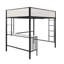 Lit mezzanine double avec tablettes de bureau Axel-510514815