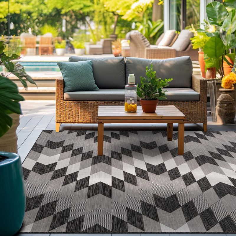 Blox Hower Indoor/Outdoor Area Rug, Square 12'