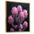 Toile avec cadre flottant or