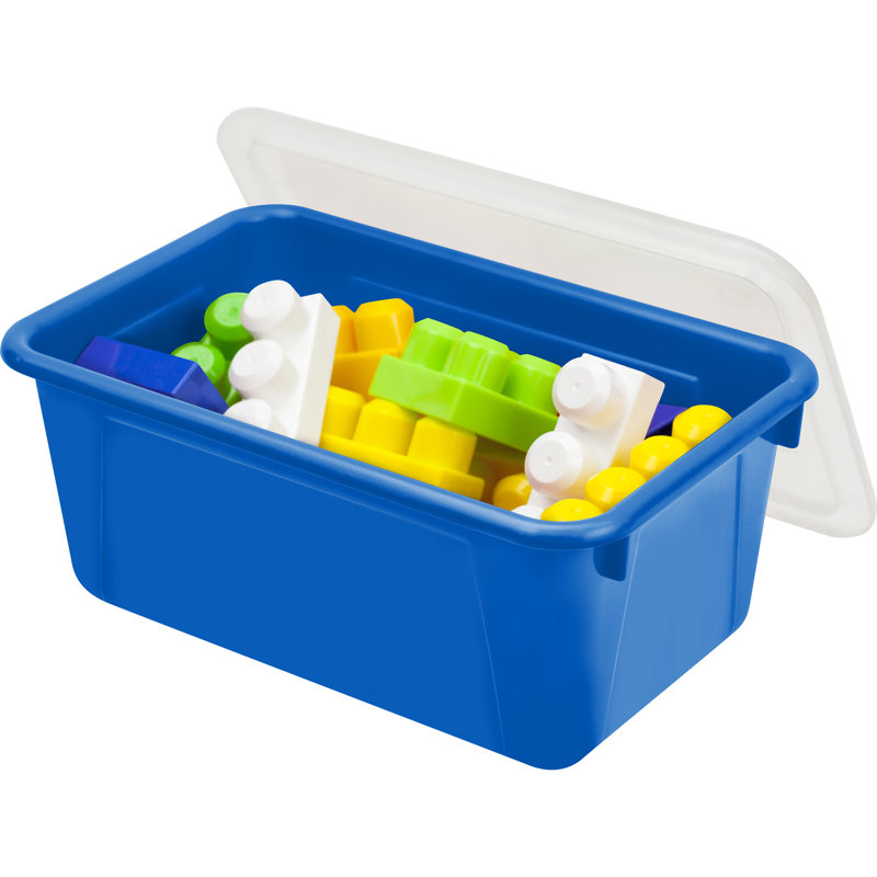 Plastic Cubby Bin, Small, Blue