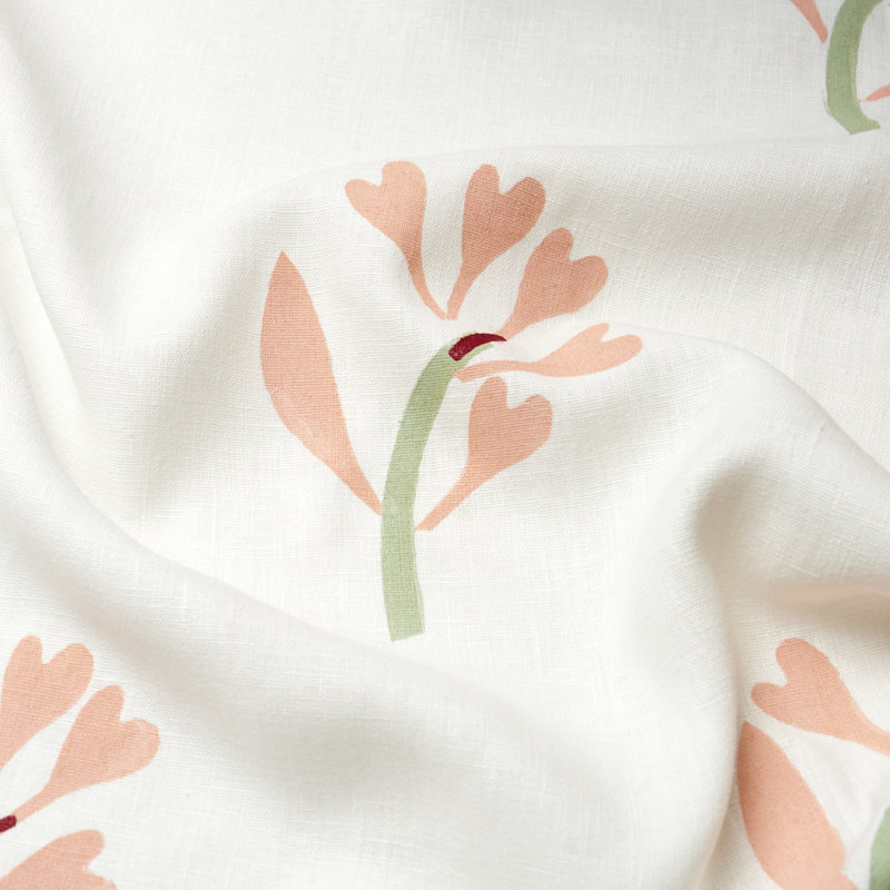 Schumacher X Caroline Z Hurley  Ginkgo Hand Block Print Fabric