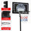 Adjustable Height Foldable 76Cm Metal Portable Basketball Hoop