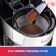 Total Chef Programmable 12 Cup Coffee Maker with Filter Black and Silver