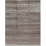 Striped Area Rug in Wine/Silver/Gray
