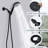 Matte Black Handheld Shower Faucet With 7 Spray Options And Support Settings Shower, Black, Easy To Install