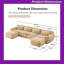 Canapé modulaire modulaire en forme de U avec base ergonomique en mousse 32D antidérapante-1503565088-1503565095-1503565099