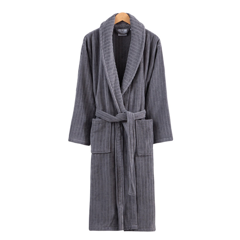 Peignoir Line, Gris foncé, M