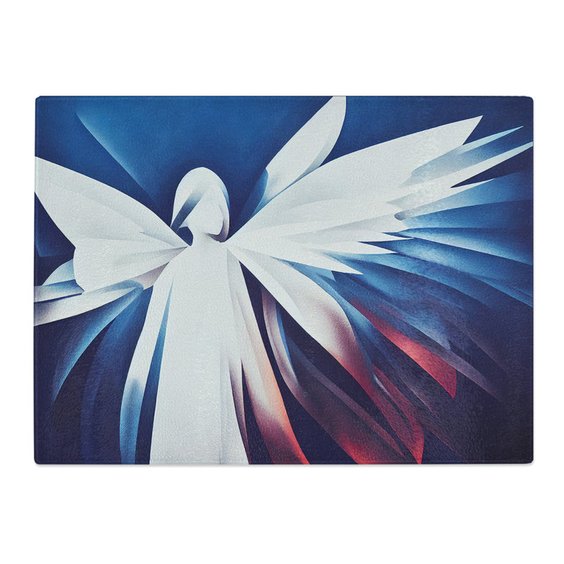 Beautiful Angel Abstract  Glass Chopping Board