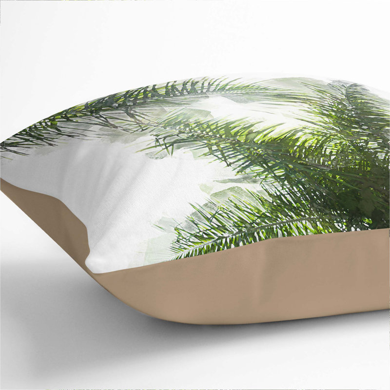 Square Throw Cushion, 40cm H x 40cm W x 15cm D, Stone