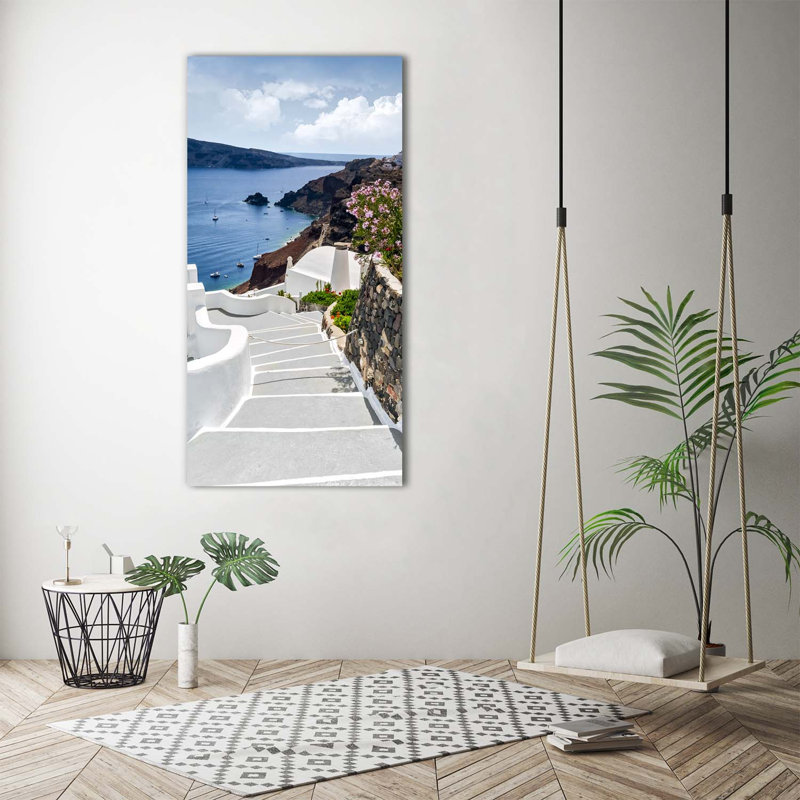 Santorini Greece - Wrapped Canvas Print