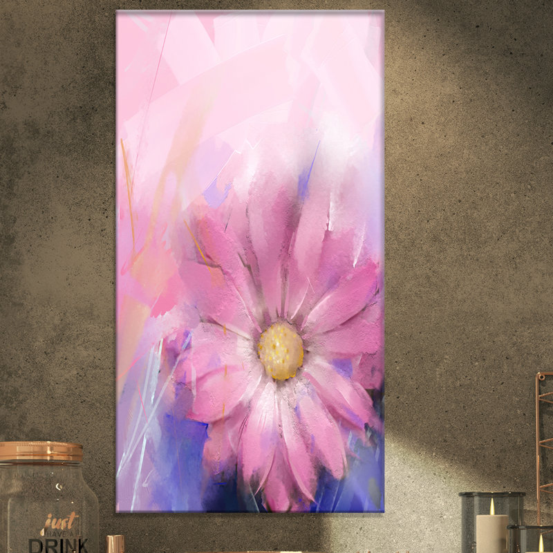 « single marguerites floral », reproduction sur toile tendue, H 32 po x l 16 po x P 1 po