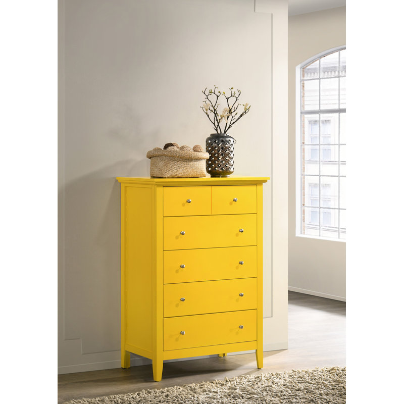 Commode Hammond, jaune, Jaune