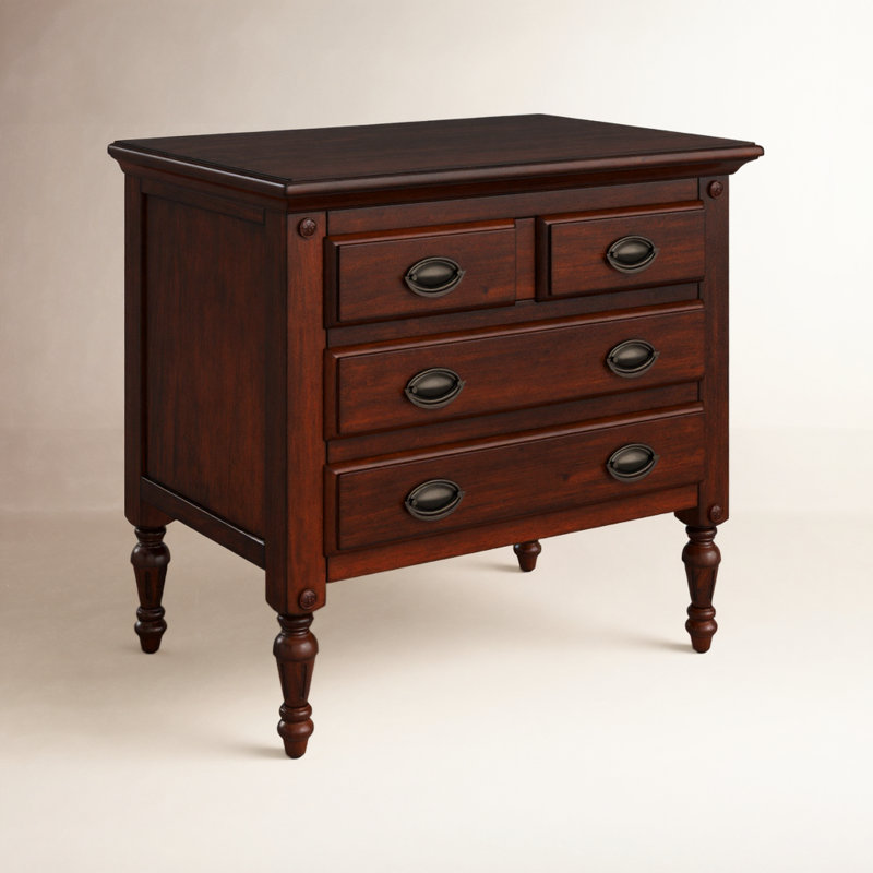 Easterbrook 4 Drawer Chest, Dark Cherry