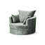 Upholstered Swivel Armchair-1903443024