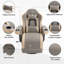 Fauteuil inclinable manuel pivotant en polyuréthane