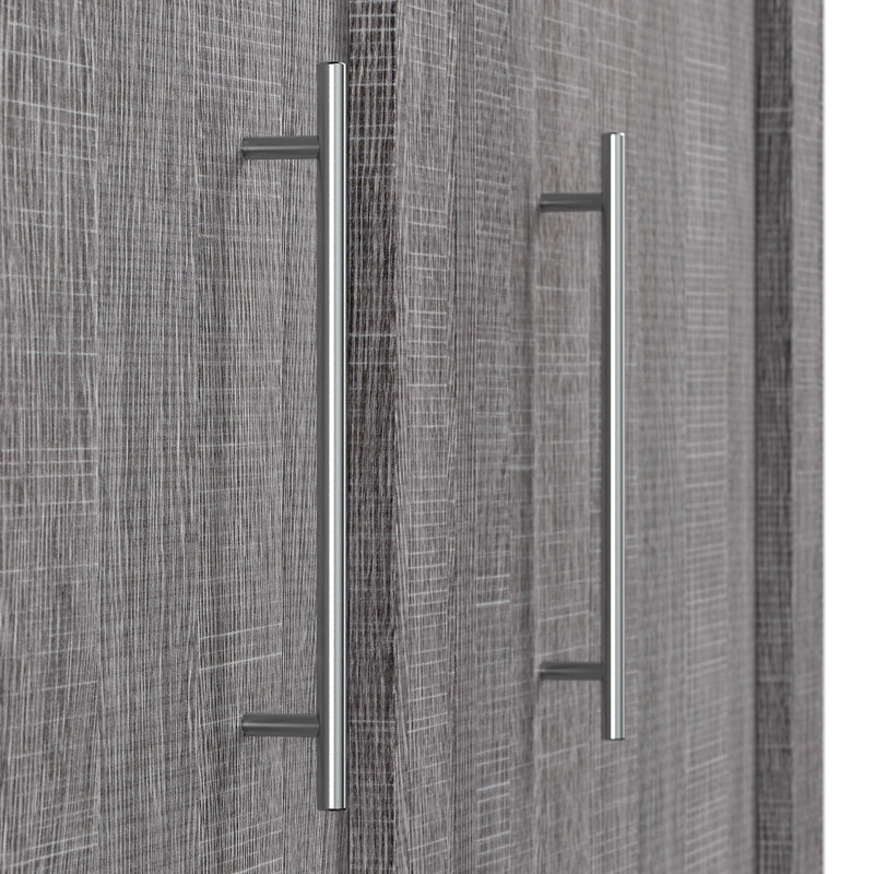 Arlex Murphy Bed Space-Saving Wall Bed for Guest Room or Home Office, Dark Gray, Queen