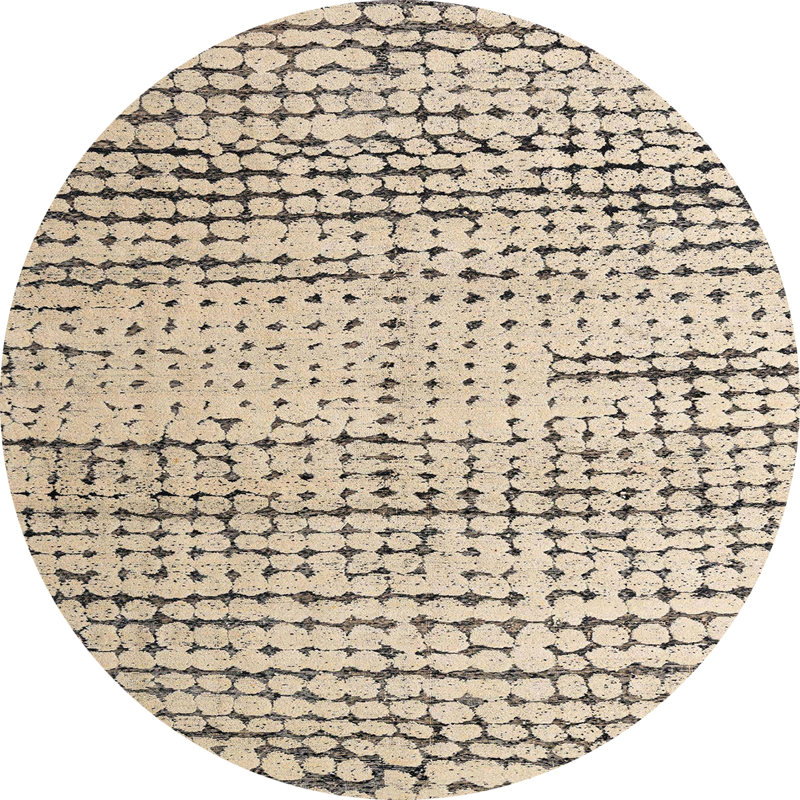 Abstract Indoor Rug, Round 6'