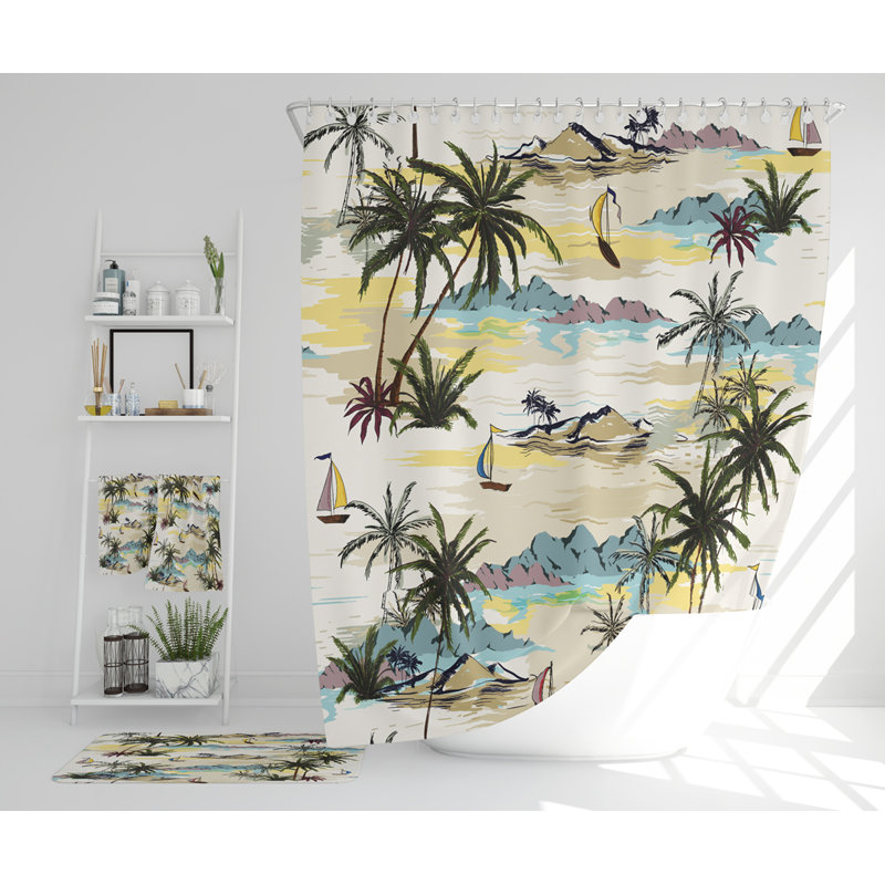 Nevjana Polyester Shower Curtain Set