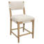 Ensemble de table de comptoir 36 "avec 2 chaises de bar Clara en lin beige Darlo