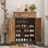 Armoire de rangement pour chaussures avec portes et tiroir