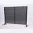 Freestanding Slatted Metal Privacy Screen