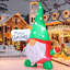 Gnome gonflable de Noël avec lumières DEL
