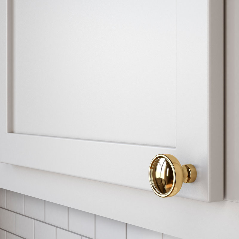 4402 Tulip Knob, 1.25", Polished Brass