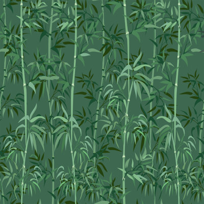 Adaam " Seamless Pattern With Bamboo " by Dana Kulbayeva
