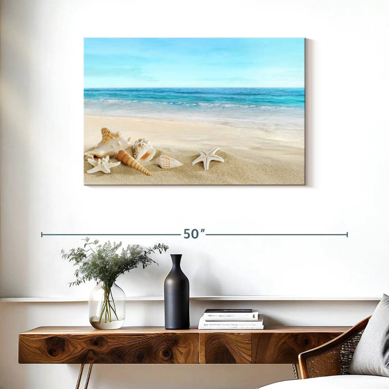 Aletra Beach Seashells, 24" H x 36" W