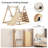 Triangle Climbing Frame, Wooden Climber with Swing-105533171