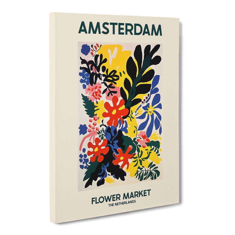 Amsterdam Flower Market Exhibition 2 - Wrapped Canvas, 91cm H x 60cm W x 3cm D