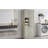 Tall Storage Cabinet With Adjustable Shelves, Large Flip-Out Basket & Enclosed Cabinets –  For Bathroom, Living Room, Or Office, MDF Material With Aluminum Alloy Handles-583827769