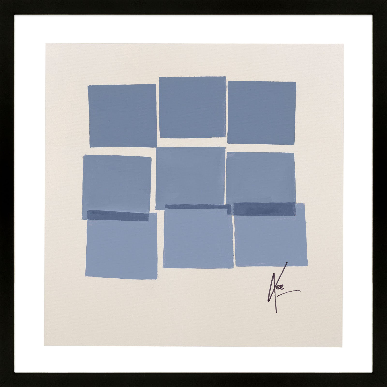 Reflection 1 by Lee Lessem, Black, 44" H x 44" W x 1.25" D