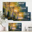 «Morning Summer With Beautiful River Spring Forest», peinture sur toile-60160535-60160536