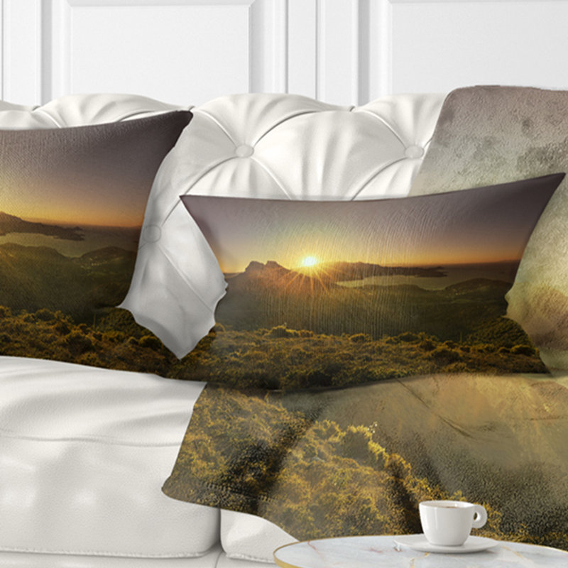 Coussin lombaire Schater Landscape Volterraio et Portoferraio Bay