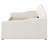 Upholstered Scalloped-Shaped Daybed with 2 Drawers-1821418856