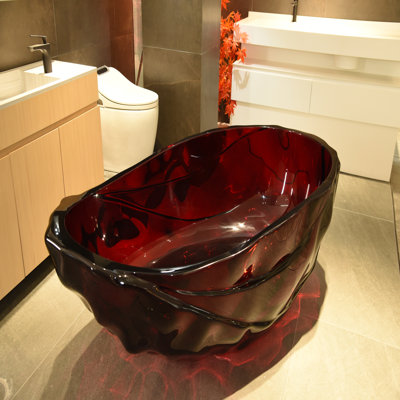 Baignoire de trempage autoportante 67 po à surface solide 67 po