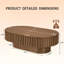 Table basse ovale