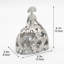 Figurine princesse papillon argentée - bureau de sculpture abstraite de 6,1 po et tablette décorative pour le salon, la bibliothèque, le vestibule et le bureau | Cadeau de décoration moderne
