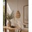 19 in. H Rattan Dome Pendant Shade