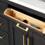 Meuble-lavabo autoportant en bois d'ébène foncé avec comptoir en pierre blanche, dosseret et or brossé 60 po Bailey-1490491478-1490491465-1490491464