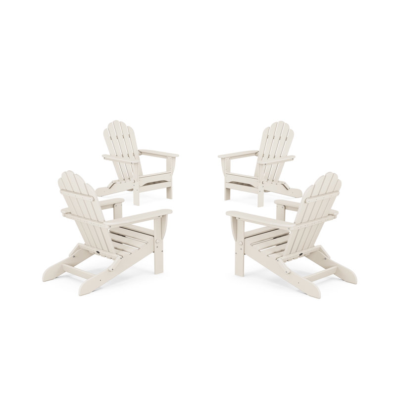 Ensemble de conversation 4 pièces chaise pliante Adirondack Monterey Bay, Château de sable