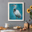 Great Blue Heron II - peinture sur toile encadrée-2067230117-2067230122
