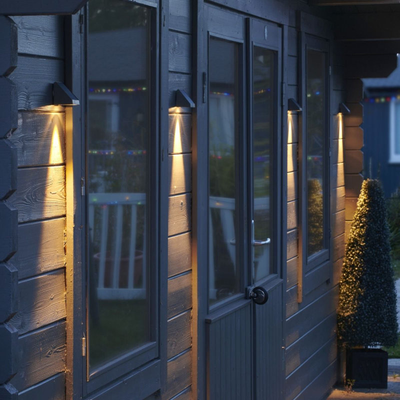 Solar Powered Integrated LED Outdoor Sconce