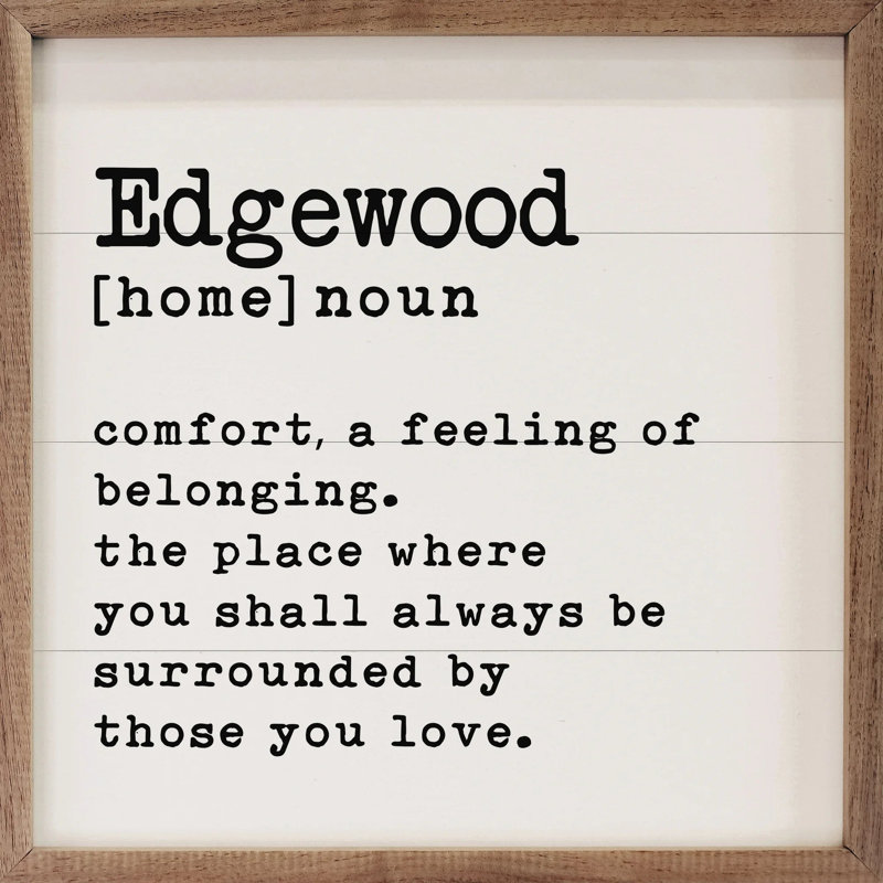 Definition Personalized Place, 12x12 / Black