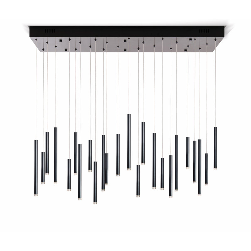 Moncayo 24 - Modern Dining Room Chandelier, Black, Black